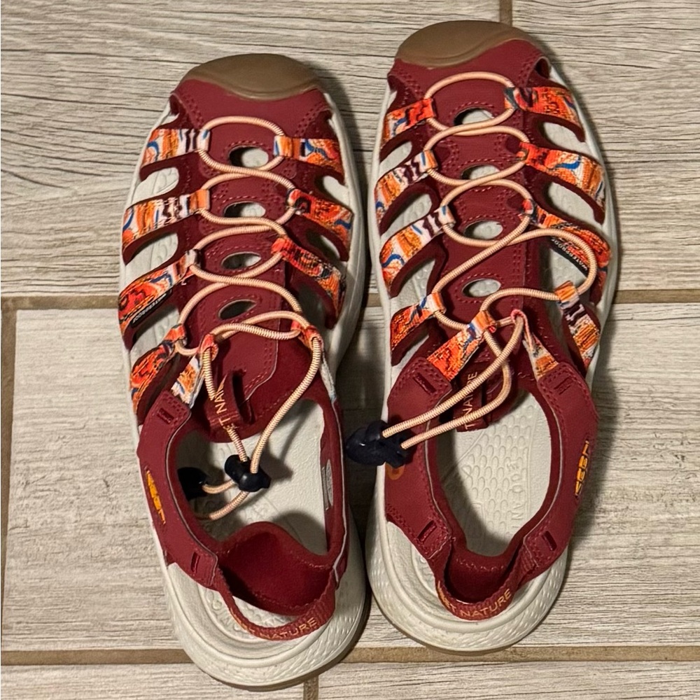 Keen Red and Orange Sandals for Outdoor Adventures